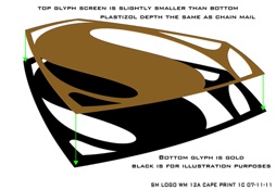 Superman Glyph Manufacturing Diagram